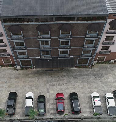 Aerial View — Oak Haven Hotel